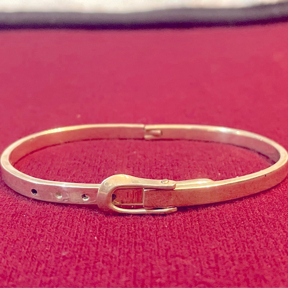 Adjustable sparkling sterling silver bracelet…LIKE NEW